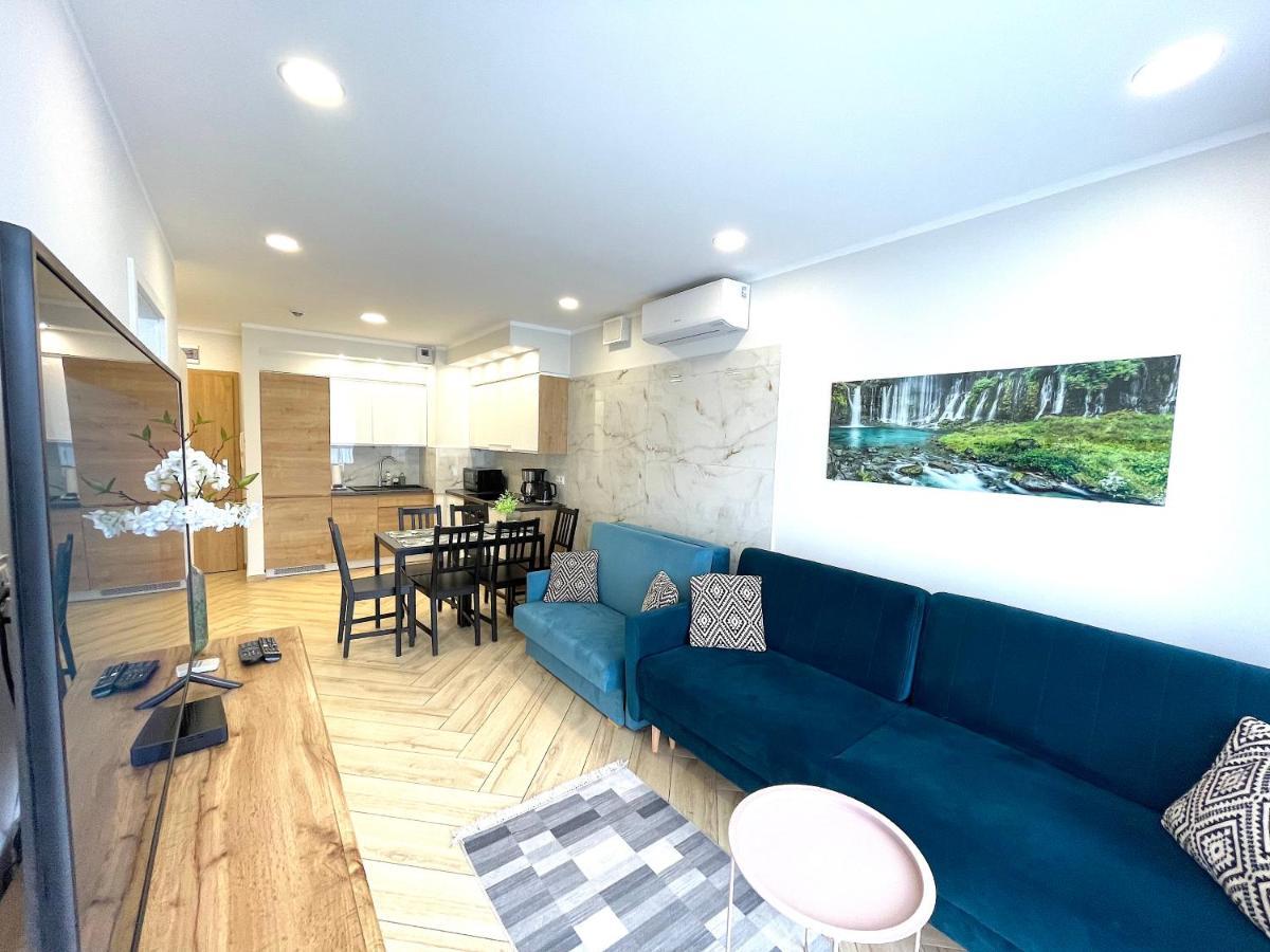 Apartament Superior Blue Przy Plazy- Free Pool, Saunas, Jacuzzi, Fitness, Salzgrotte Kołobrzeg Eksteriør billede