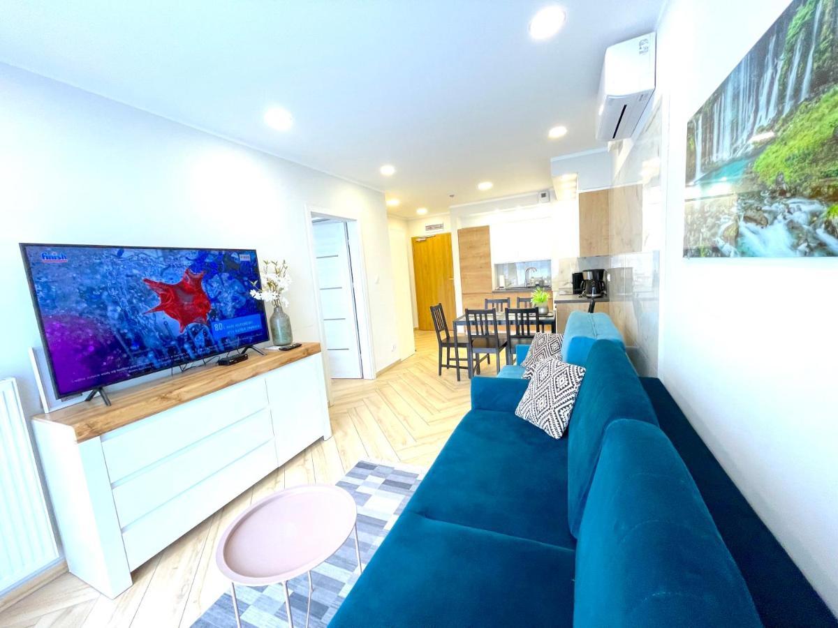 Apartament Superior Blue Przy Plazy- Free Pool, Saunas, Jacuzzi, Fitness, Salzgrotte Kołobrzeg Eksteriør billede