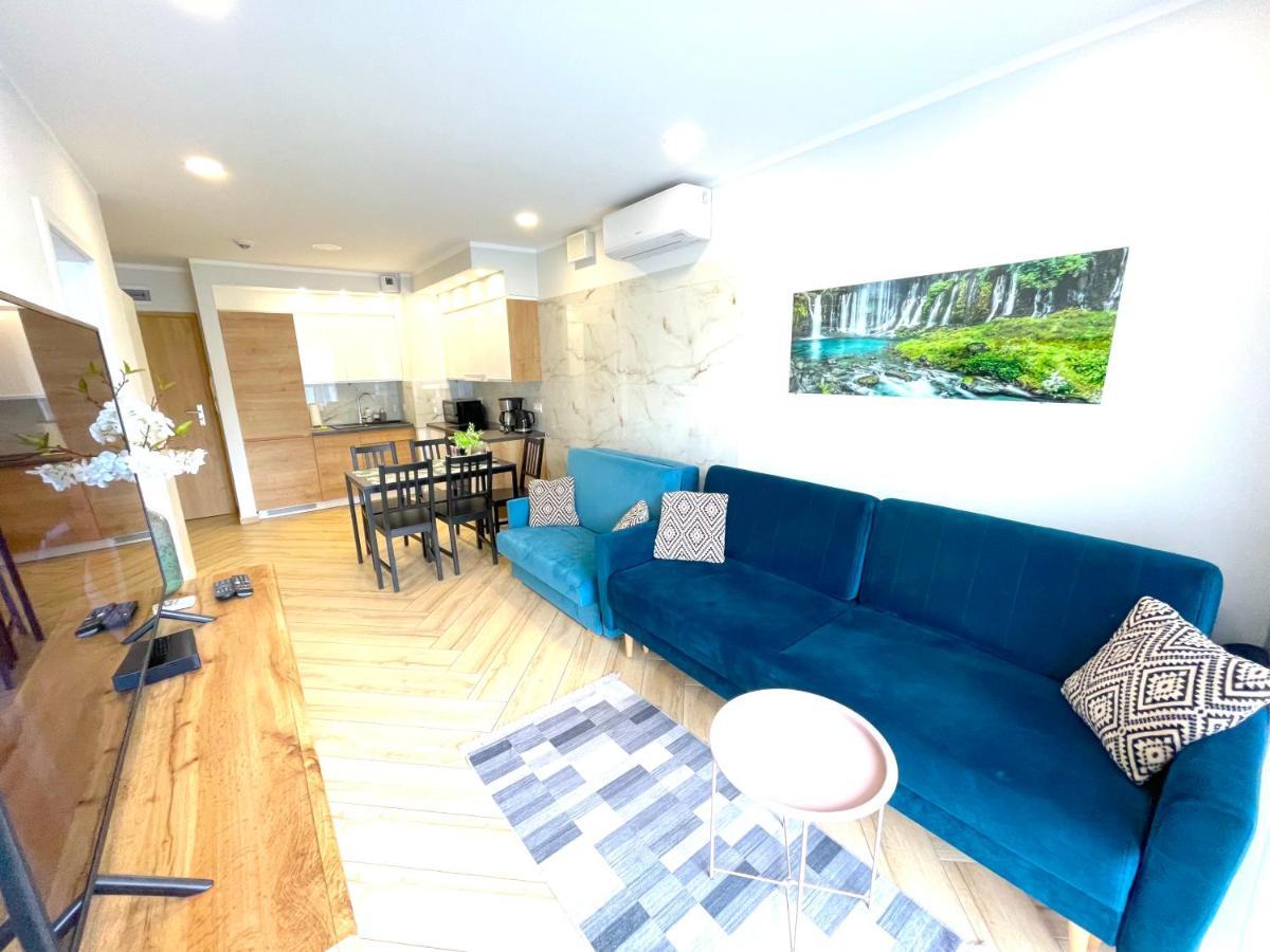 Apartament Superior Blue Przy Plazy- Free Pool, Saunas, Jacuzzi, Fitness, Salzgrotte Kołobrzeg Eksteriør billede