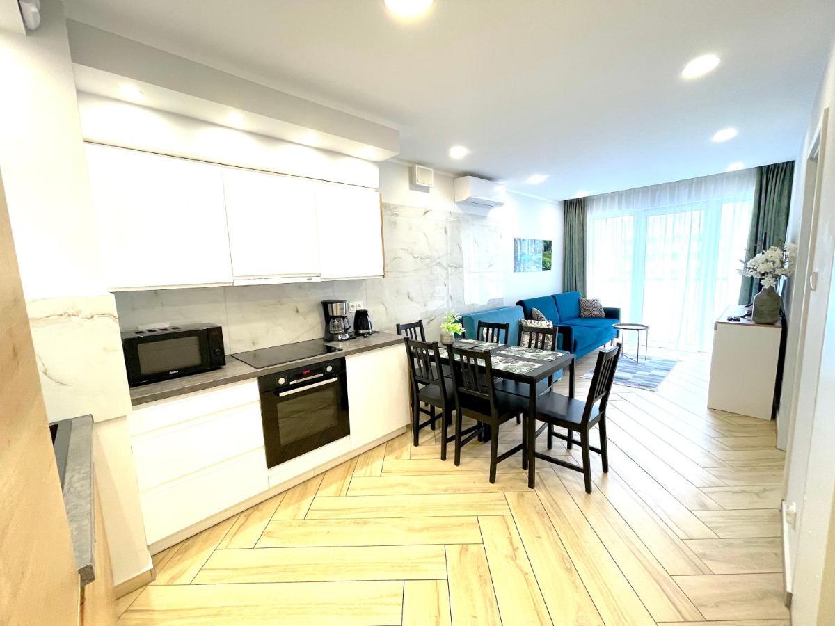 Apartament Superior Blue Przy Plazy- Free Pool, Saunas, Jacuzzi, Fitness, Salzgrotte Kołobrzeg Eksteriør billede