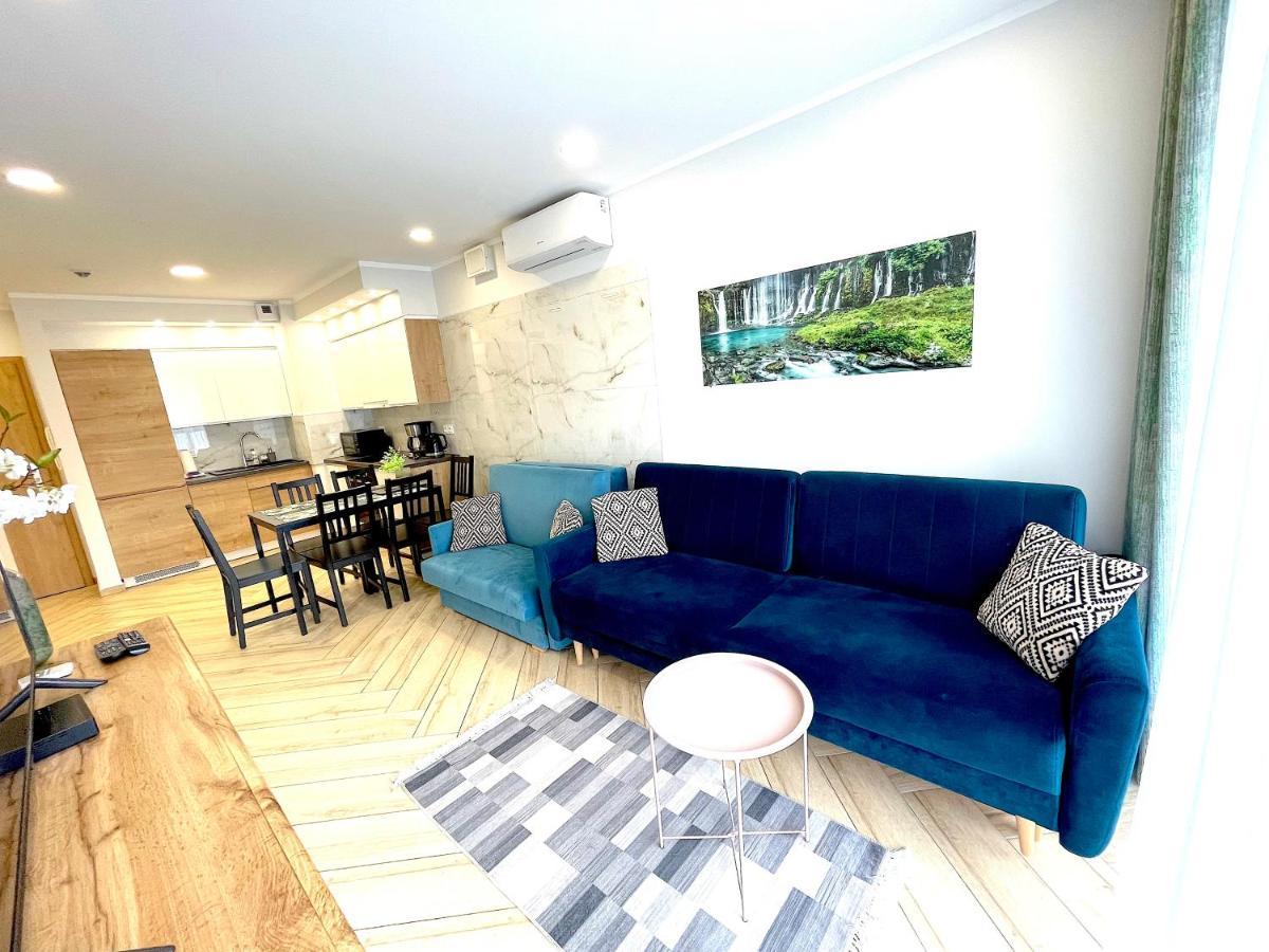 Apartament Superior Blue Przy Plazy- Free Pool, Saunas, Jacuzzi, Fitness, Salzgrotte Kołobrzeg Eksteriør billede