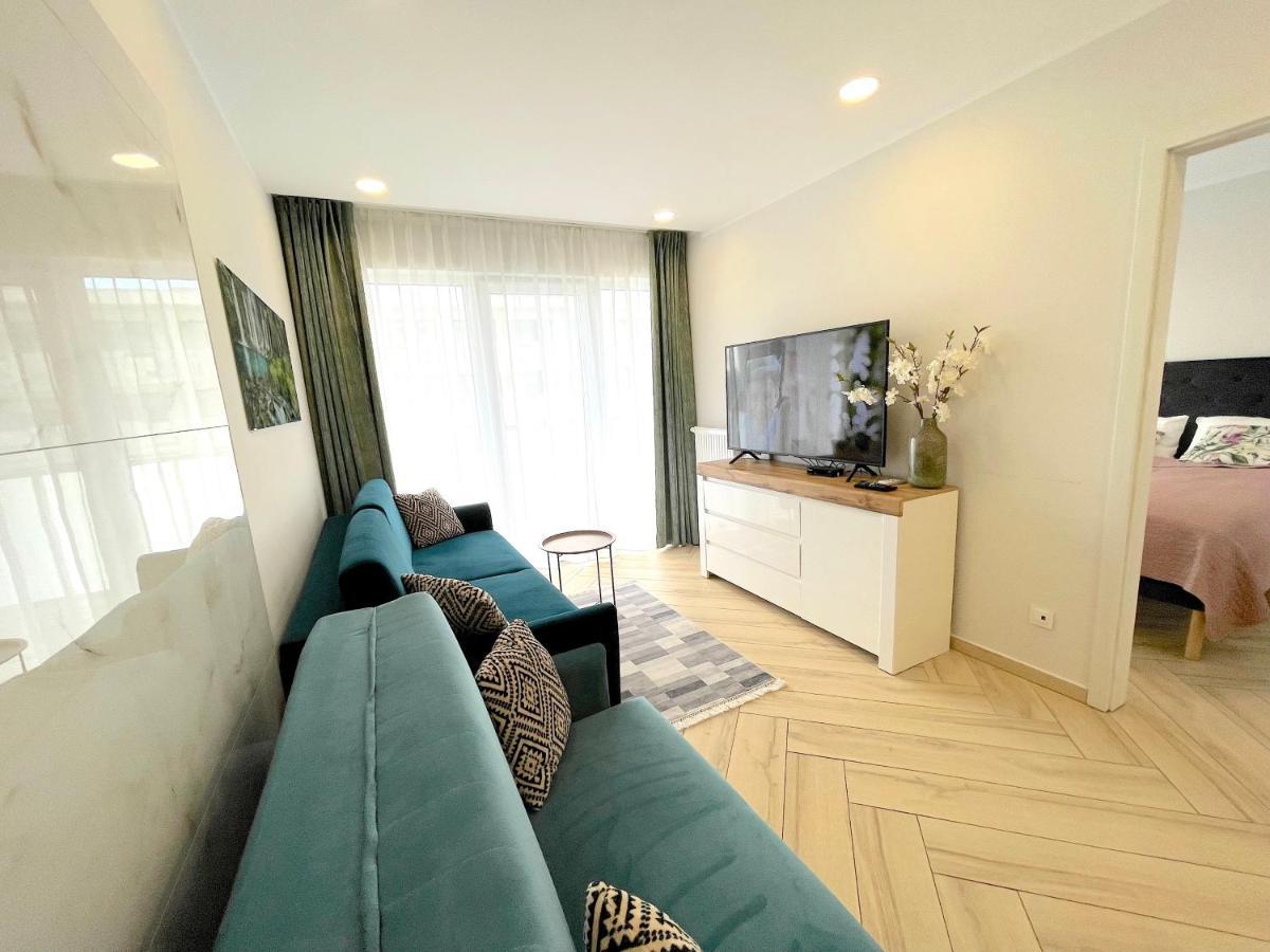 Apartament Superior Blue Przy Plazy- Free Pool, Saunas, Jacuzzi, Fitness, Salzgrotte Kołobrzeg Eksteriør billede