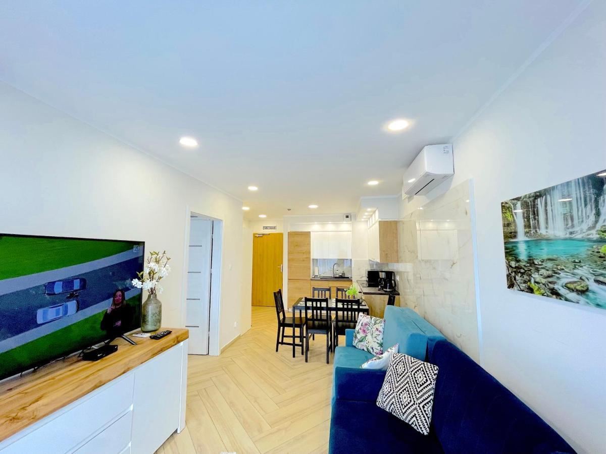 Apartament Superior Blue Przy Plazy- Free Pool, Saunas, Jacuzzi, Fitness, Salzgrotte Kołobrzeg Eksteriør billede