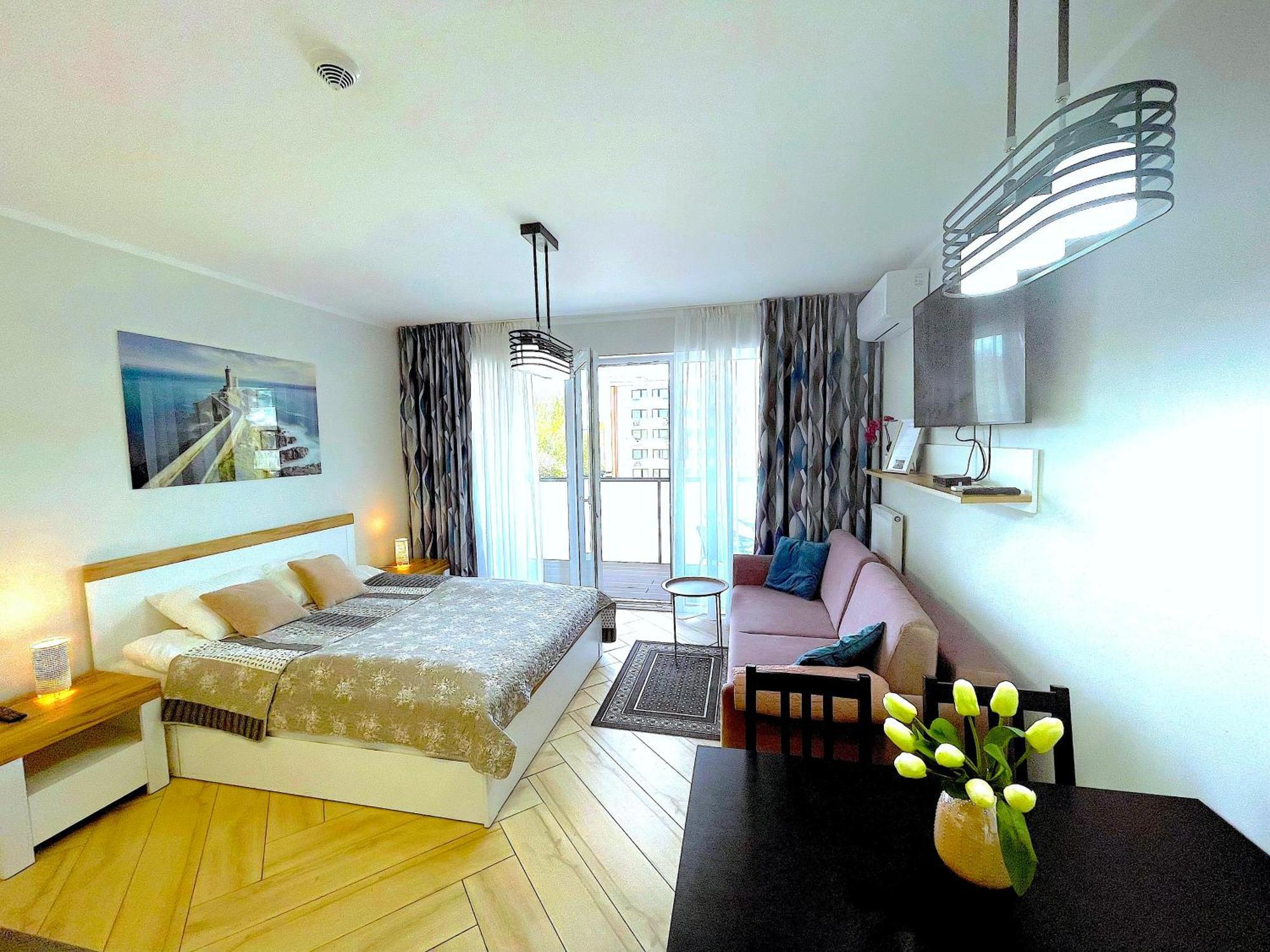Apartament Superior Blue Przy Plazy- Free Pool, Saunas, Jacuzzi, Fitness, Salzgrotte Kołobrzeg Eksteriør billede