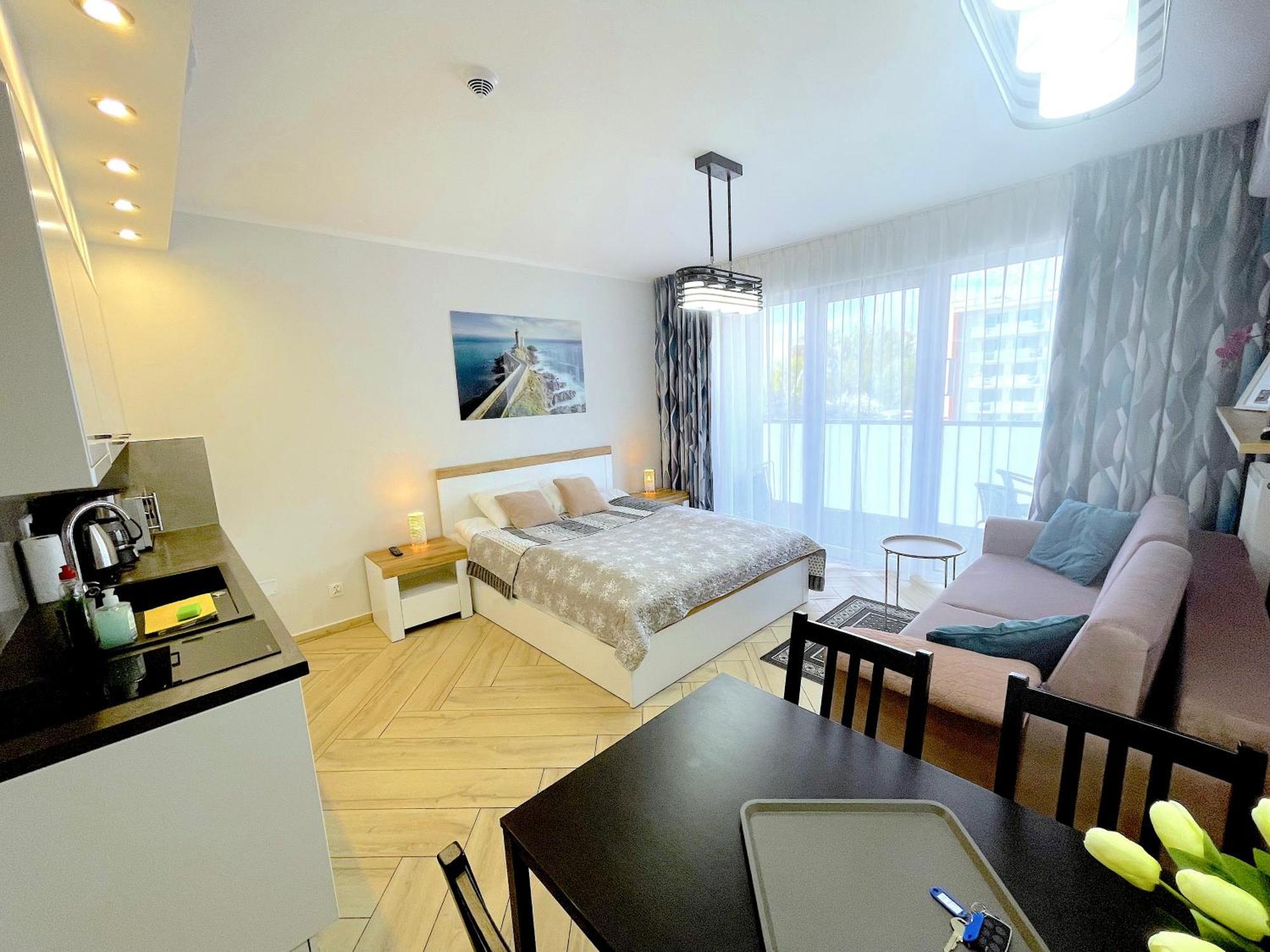 Apartament Superior Blue Przy Plazy- Free Pool, Saunas, Jacuzzi, Fitness, Salzgrotte Kołobrzeg Eksteriør billede