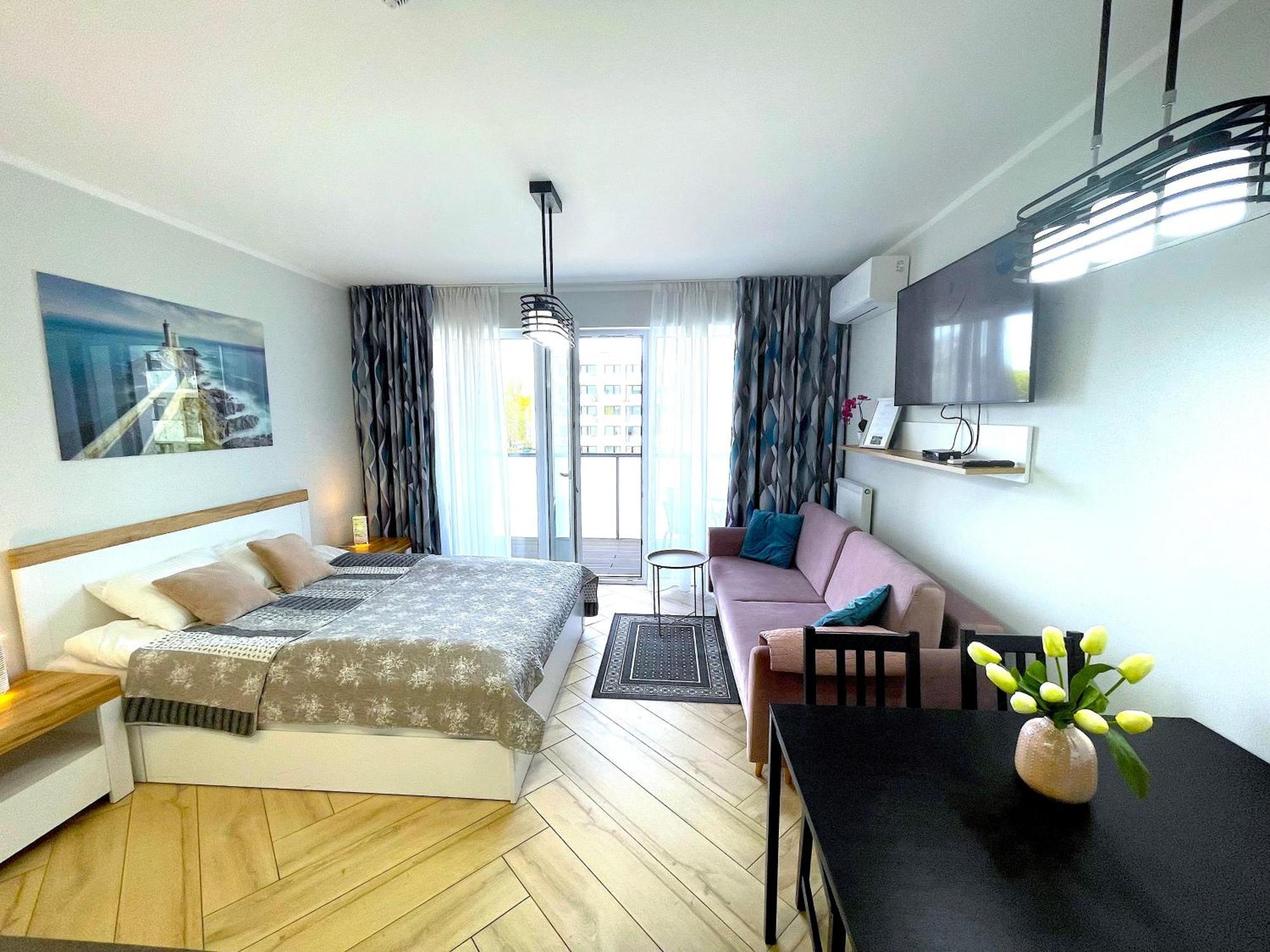 Apartament Superior Blue Przy Plazy- Free Pool, Saunas, Jacuzzi, Fitness, Salzgrotte Kołobrzeg Eksteriør billede