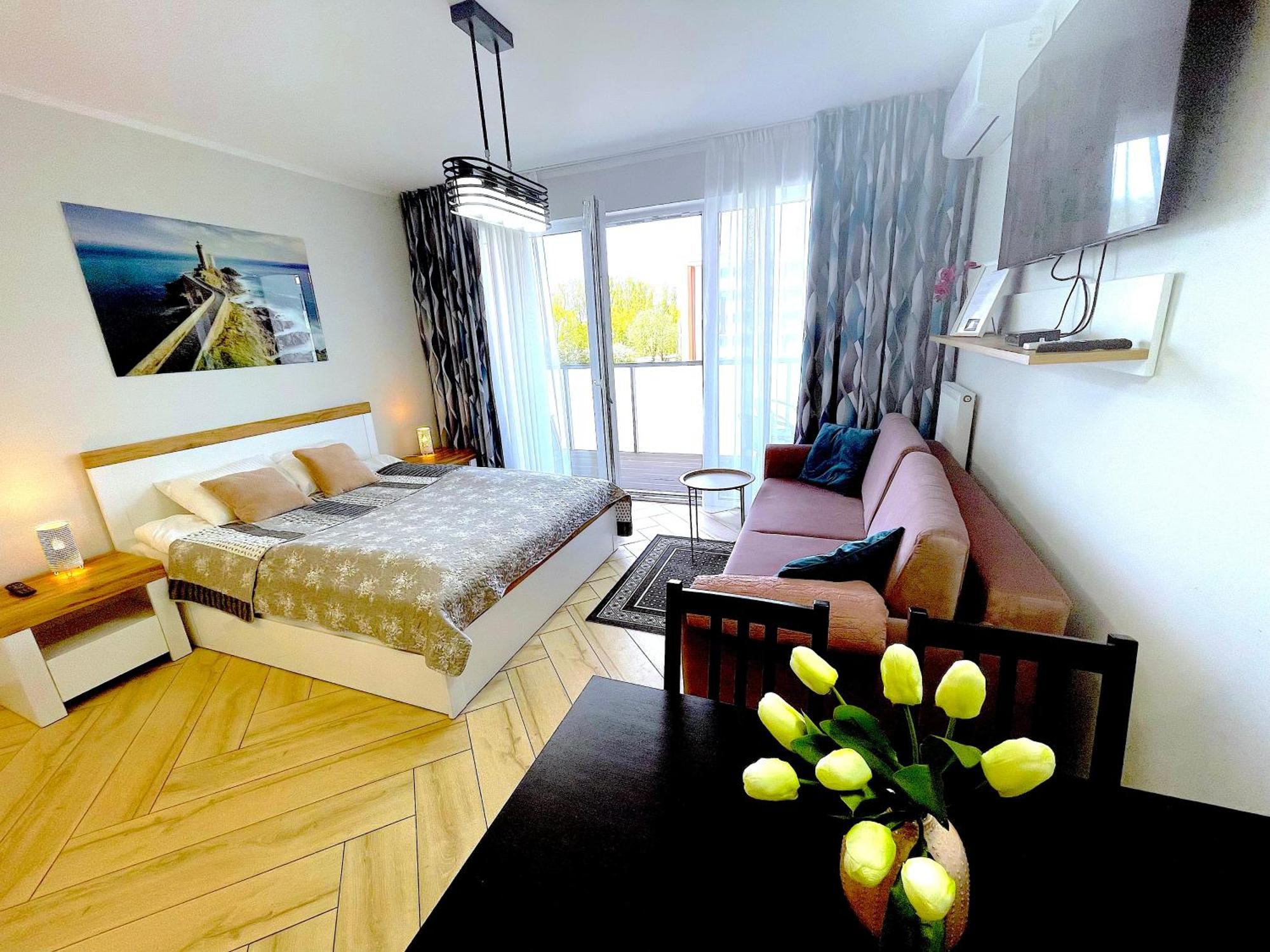 Apartament Superior Blue Przy Plazy- Free Pool, Saunas, Jacuzzi, Fitness, Salzgrotte Kołobrzeg Eksteriør billede
